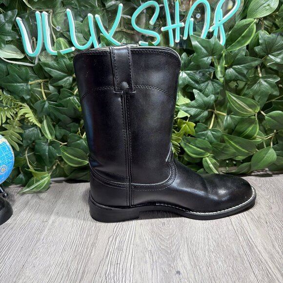 Justin Boots Temple 10 Inch Round Toe Roper  Mens Black Casual Boots JB3000 8 EE main image 7